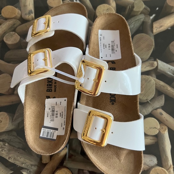 Birkenstock Shoes - BIRKENSTOCK Sidney Luxe Buckle Slide Sandals